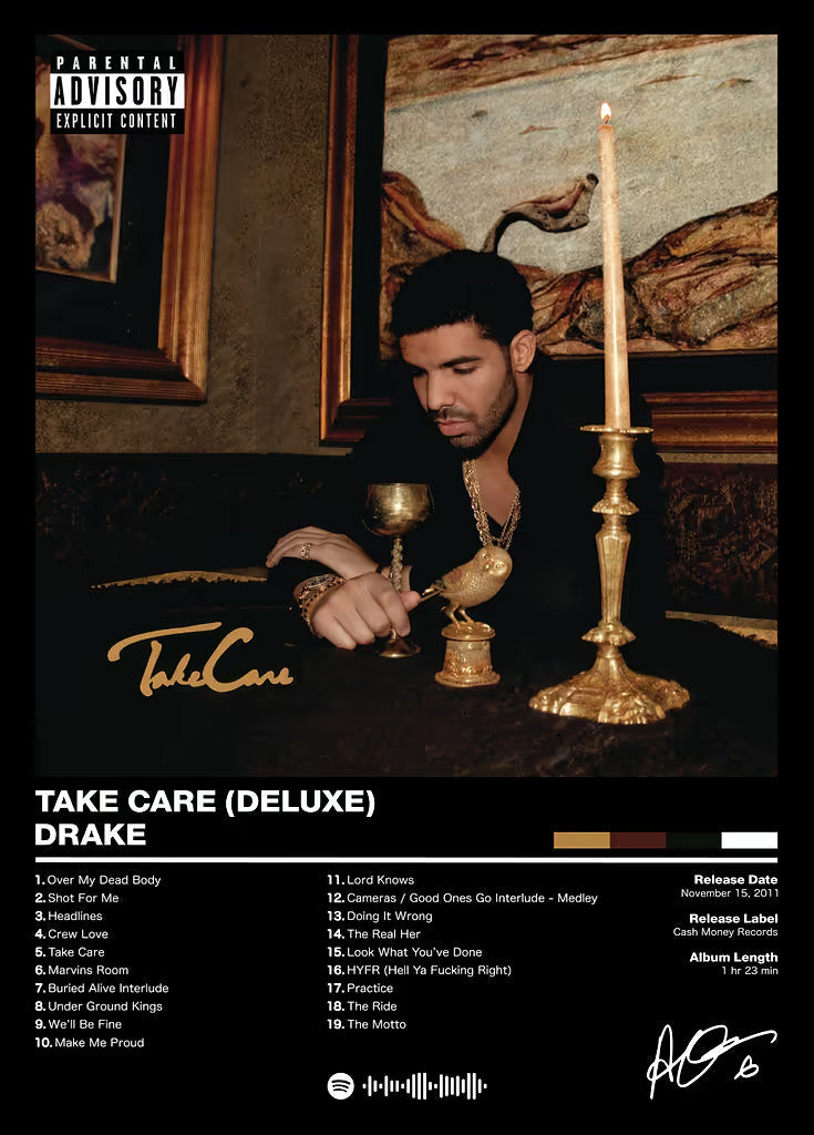 Drake metal poster artwork